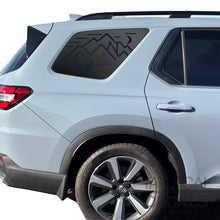 Load image into Gallery viewer, Minimalist Mountain Scene Decals for 2023-2025 Honda Pilot Rear Windows - Matte Black
