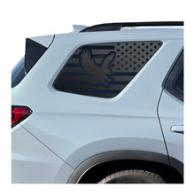Load image into Gallery viewer, USA Flag Decal with Eagle for 2023-2025 Honda Pilot Rear Windows - Matte Black
