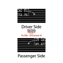 Load image into Gallery viewer, State of Hawaii Flag Decal for 2006-2010 Hummer H3 3rd Windows - Matte Black
