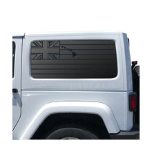 Load image into Gallery viewer, State of Hawaii Flag Decal with Islands for 2007-2025 Jeep Wrangler 2-Door - Matte Black
