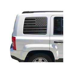Load image into Gallery viewer, USA Flag Decal for 2011 - 2017 Jeep Patriot Windows - Matte Black
