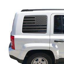 Load image into Gallery viewer, USA Flag Decal for 2011 - 2017 Jeep Patriot Windows - Matte Black
