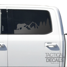 Load image into Gallery viewer, Bear Mountain Outdoor Scene Decal for 2015- 2020 Ford F-150 Windows - Matte Black
