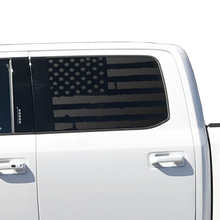 Load image into Gallery viewer, Distressed Flag Decal for 2015- 2020 Ford F-150 Windows - Matte Black
