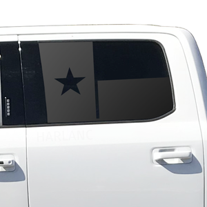 State of Texas Flag Decal for 2015- 2020 Ford F-150 Windows - Matte Black
