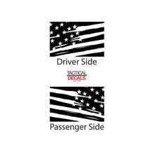 Load image into Gallery viewer, Distressed Flag Decal for 2015- 2020 Ford F-150 Windows - Matte Black
