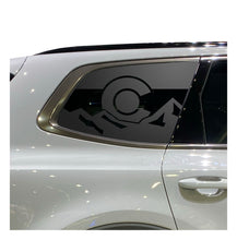 Load image into Gallery viewer, State of Colorado Flag with Mountains Decals - Fits 2022-2024 Kia Telluride Back Side Window - Matte Black

