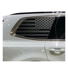 Load image into Gallery viewer, American USA Flag Decals - Fits 2022-2024 Kia Telluride Back Side Window - Matte Black
