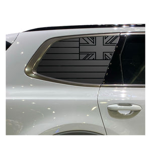 State of Hawaii Flag Decals - Fits 2022-2024 Kia Telluride Back Side Window - Matte Black