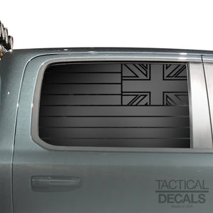 State of Hawaii Decal for 2019-2024 Ram 1500 Rebel Rear Door Windows - Matte Black