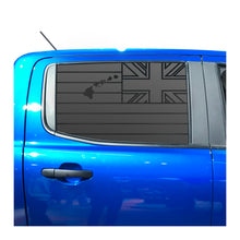 Load image into Gallery viewer, State of Hawaii Flag Decal for 2019 - 2023 Ford Ranger Rear Door Windows - Matte Black
