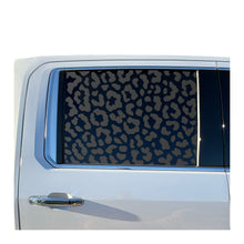 Load image into Gallery viewer, Cheetah Print All Over Decal for 2019-2025 Chevy Silverado Rear Window - Matte Black
