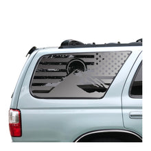 Load image into Gallery viewer, USA Flag with Mountain Scene Decal for 1996-2002 Toyota 4Runner 3rd Windows - Matte Black
