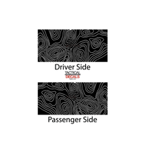 Load image into Gallery viewer, Topography Map Decal for 1996-2002 Toyota 4Runner 3rd Windows - Matte Black
