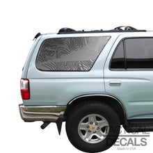 Load image into Gallery viewer, Topography Map Decal for 1996-2002 Toyota 4Runner 3rd Windows - Matte Black
