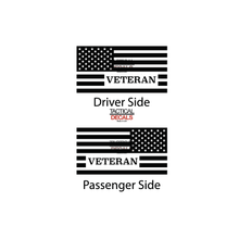Load image into Gallery viewer, Veteran - USA Flag Decal for 1996-2002 Toyota 4Runner 3rd Windows - Matte Black
