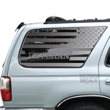 Load image into Gallery viewer, Veteran - USA Flag Decal for 1996-2002 Toyota 4Runner 3rd Windows - Matte Black
