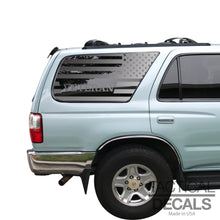 Load image into Gallery viewer, Veteran - USA Flag Decal for 1996-2002 Toyota 4Runner 3rd Windows - Matte Black
