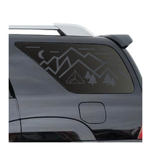 Load image into Gallery viewer, Minimalist Mountain Scene Decal for 2003 - 2009 Toyota 4Runner Windows - Matte Black
