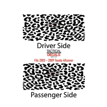 Load image into Gallery viewer, Cheetah leopard allover print Decal for 2003 - 2009 Toyota 4Runner Windows - Matte Black
