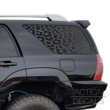 Load image into Gallery viewer, Cheetah leopard allover print Decal for 2003 - 2009 Toyota 4Runner Windows - Matte Black
