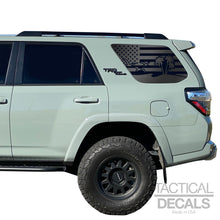 Load image into Gallery viewer, USA Flag w/Beach Scene Decal for 2010 - 2023 Toyota 4Runner Windows - Matte Black
