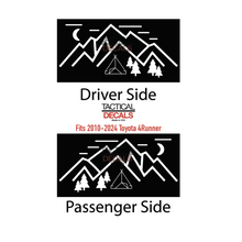 Load image into Gallery viewer, Mountain Scene Design Decal for 2010 - 2024 Toyota 4Runner Windows - Matte Black
