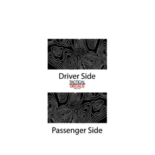 Load image into Gallery viewer, Topographic Map Decal for 2010 - 2024 Toyota 4Runner Windows - Matte Black
