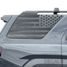 Load image into Gallery viewer, Distressed II USA Flag Decal for 2025 Toyota 4Runner Windows - Matte Black
