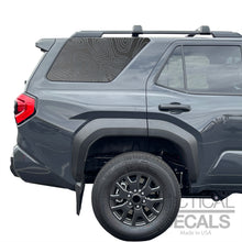 Load image into Gallery viewer, Topography Map Decal for 2025 Toyota 4Runner Windows - Matte Black
