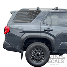 Load image into Gallery viewer, Distressed USA Flag Decal for 2025 Toyota 4Runner Windows - Matte Black
