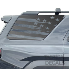 Load image into Gallery viewer, Distressed USA Flag Decal for 2025 Toyota 4Runner Windows - Matte Black
