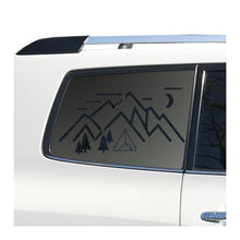 Load image into Gallery viewer, Minimalist Mountain Scene Decals for 2008-2013 Toyota Highlander 3rd Windows - Matte Black
