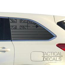 Load image into Gallery viewer, State of Hawaii Flag Decal for 2014-2019 Toyota Highlander Rear Windows - Matte Black
