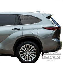 Load image into Gallery viewer, State of Hawaii Flag Decal for 2020 - 2025 Toyota Highlander Rear Windows - Matte Black

