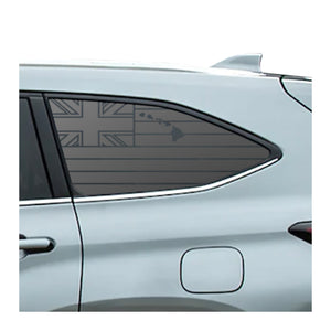 State of Hawaii Flag Decal for 2020 - 2025 Toyota Highlander Rear Windows - Matte Black