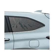 Load image into Gallery viewer, Topography Mountain Scene Decals 2020 - 2025 Toyota Highlander Rear Windows - Matte Black
