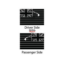 Load image into Gallery viewer, State of Hawaii Flag Decal for 1997 - 2006 Jeep Wrangler TJ 2 Door only - Hardtop Windows - Matte Black
