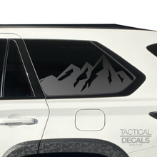 Load image into Gallery viewer, Rocky Mountain Scene Decal for 2023 - 2024 Toyota Sequoia Rear Windows - Matte Black

