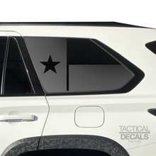 Load image into Gallery viewer, State of Texas Flag Decal for 2023 - 2024 Toyota Sequoia Rear Windows - Matte Black
