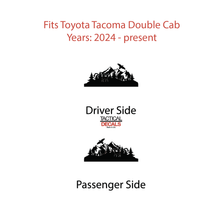 Load image into Gallery viewer, Outdoor Wildlife Scene Decals for 2024+ Toyota Tacoma Rear Door Windows - Matte Black
