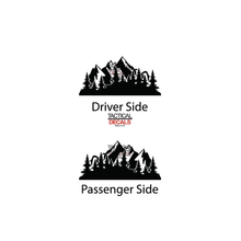 Load image into Gallery viewer, Mountain Scene w/Trees Decals Fits 1999-2004 Jeep Grand Cherokee - Matte Black
