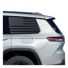 Load image into Gallery viewer, USA Flag Decal for 2021-2023 Jeep Grand Cherokee L 3rd Windows - Matte Black
