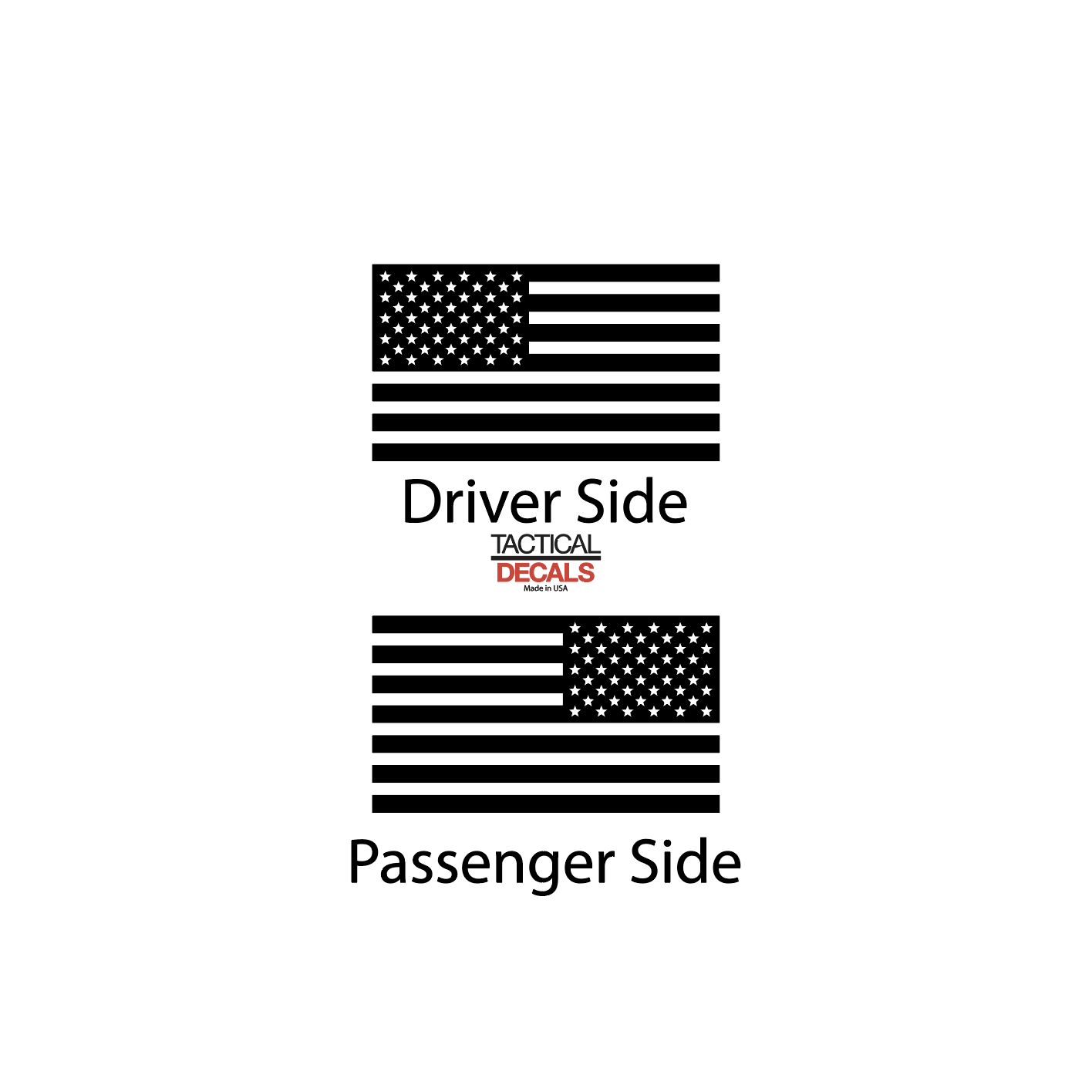 USA Flag Decal for 2021-2023 Jeep Grand Cherokee L 3rd Windows
