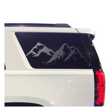 Load image into Gallery viewer, Mountain Scene Decal for 2015-2020 Chevy Tahoe 3rd Windows - Matte Black
