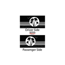 Load image into Gallery viewer, Beach Scene Decal for 2015-2020 Chevy Tahoe 3rd Windows - Matte Black
