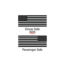 Load image into Gallery viewer, USA Flag Decal for 2021 - 2023 Chevy Tahoe 3rd Windows - Matte Black

