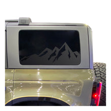 Load image into Gallery viewer, Mountain Scene Decal for 2021 - 2023 Ford Bronco 4-Door Windows - Matte Black

