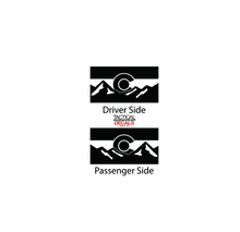 Load image into Gallery viewer, State of Colorado w/Mountains Decals for 2021 - 2023 Ford Bronco 4-Door Windows - Matte Black
