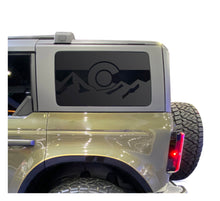 Load image into Gallery viewer, State of Colorado w/Mountains Decals for 2021 - 2023 Ford Bronco 4-Door Windows - Matte Black

